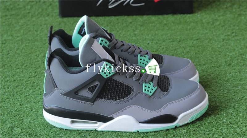 Authentic Air Jordan IV 4 Green Glow